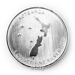 1oz Silver Round Bullion New Zealand Mint Silver Fern