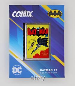 2 oz. 999 Fine, 2023 Batman #1 Comix Silver Proof New Zealand Mint, #282 of 1000