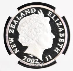 2002 New Zealand Silver 5 Dollars Proof Hector's Dolphins NGC PF 69 ULTRA CAMEO