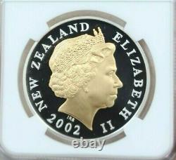 2002 New Zealand Silver 5 Dollars Queens Golden Jubilee Ngc Pf 69 Ultra Cameo