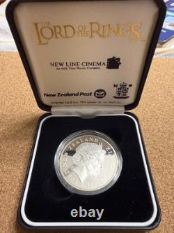 2003 New Zealand $1 Silver Lord of the Rings Coin in Display Case
