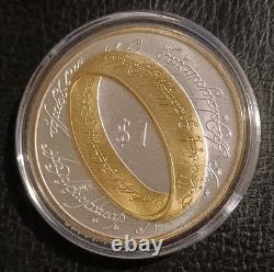 2003 New Zealand Elizabeth Ii, Lord Of The Rings $1 Silver Proof Coin