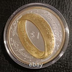 2003 New Zealand Elizabeth Ii, Lord Of The Rings $1 Silver Proof Coin