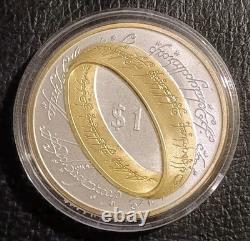 2003 New Zealand Elizabeth Ii, Lord Of The Rings $1 Silver Proof Coin
