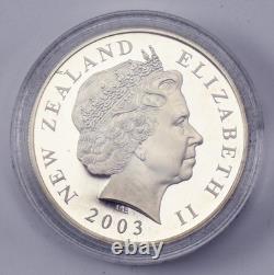 2003 New Zealand LOTR Lord of the Rings $1 Silver Proof Coin PH104