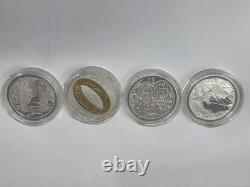2003 New Zealand Lord of the Rings $1 Silver Proof 12 Coin Set Limited Mintage