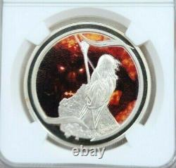 2003 New Zealand Silver 1 Dollar Lord Of The Rings Ngc Pf 69 Ultra Cameo Scarce