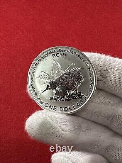 2005 New Zealand Rowi Kiwi 1 Oz. 999 Silver $1 Coin Rare