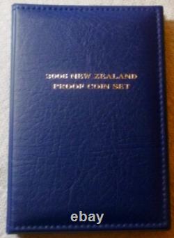 2006 NEW ZEALAND OFFICIAL PROOF SET (7) with SILVER FALCON $5 RARE
