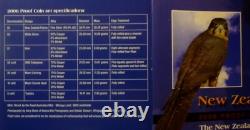2006 NEW ZEALAND OFFICIAL PROOF SET (7) with SILVER FALCON $5 RARE