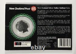 2006 New Zealand $1 Kiwi, 1oz Silver Gem UNC with Story Card