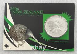 2006 New Zealand North Island Brown Kiwi $1 Silver Uncirculated