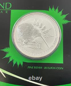 2006 New Zealand North Island Brown Kiwi $1 Silver Uncirculated