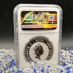 2008 1oz Niue $2 Rev PF70 Silver Coin Old Soviet Cars Gaz M13 Chayka 1 of 2 Mint