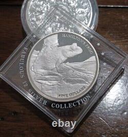 2008 New Zealand Hamilton Frog PROOF silver Coin FABULOUS 12 SILVER COLLECTION