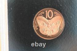 2008 New Zealand Silver Proof Coin Set Limited Edition Hamilton's Frog