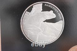 2008 New Zealand Silver Proof Coin Set Limited Edition Hamilton's Frog