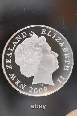 2008 New Zealand Silver Proof Coin Set Limited Edition Hamilton's Frog