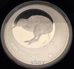 2010 1oz Silver Proof'Icons Of New Zealand' Kiwi Coin