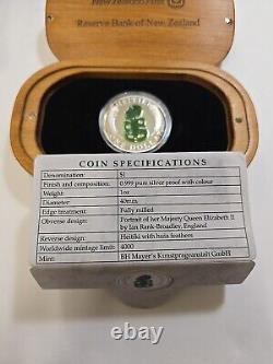 2010 New Zealand 1oz. Silver Proof Coin Heitki Withbox And COA