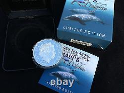 2010 New Zealand MAUI'S DOLPHIN 1oz Silver Proof Coin Bullion Maui