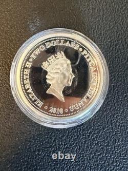2010 Pitcairn Islands H. M. A. V Bounty Collectors. 999 Silver 2 Coin & Stamp Set