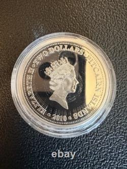 2010 Pitcairn Islands H. M. A. V Bounty Collectors. 999 Silver 2 Coin & Stamp Set
