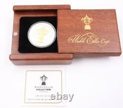 2011 New Zealand 1 oz Silver Proof Coin Rugby World Cup Webb Ellis Cup