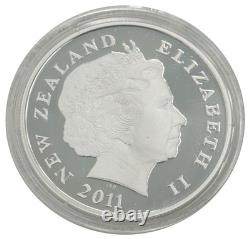 2011 New Zealand $5 Yellow-Eyed Penguin Silver Proof Coin