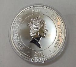 2011 New Zealand Fiji Taku Ten Dollar. 999 5oz Silver Coin! Bu+++ Condition