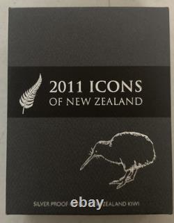 2011 Silver Proof Kiwi 1oz 999 New Zealand