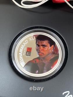2012 Muhammad Ali 1 oz 999 Silver Coin With Glove Set New Zealand Mint