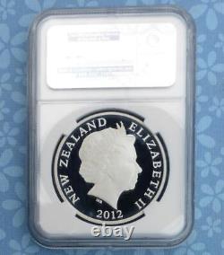 2012 NGC PF70 U-Cam The Hobbit Gandalf Middle Earth New Zealand Silver $1, Pop 5