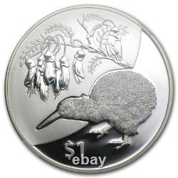 2012 New Zealand 1 oz Silver Treasures $1 Kiwi-Kowhai PF-69 NGC