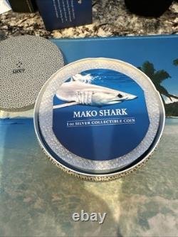 2012 New Zealand Mint Fine Silver 99.99% 1oz Silver Niue Coin Great White Shark