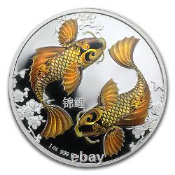 2012 Niue 1 oz Silver $2 Feng Shui Koi Fish (withBox & COA) SKU #67731