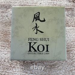 2012 Niue Feng Shui Koi Silver 1 Oz. Proof Coin New Zealand Mint Box & COA