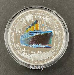 2012 R. M. S. Titanic 1 ozt. 999 Silver Proof Niue New Zealand Mint, OGP & COA