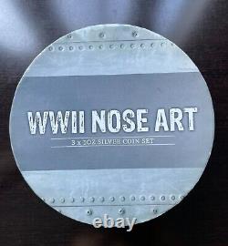 2012 WWII Nose Art Coin Set New Zealand Unit COA # 00956/3000 Vintage Set