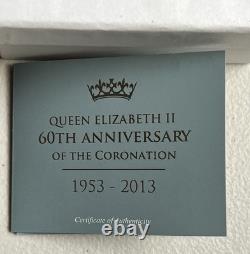 2013 1oz Silver Coin Queen E II 60th Anniversary of the Coronation New Zealand