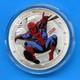 2013 New Zealand 50 Years Spider Man Colorized Silver Collector's Coin In Case