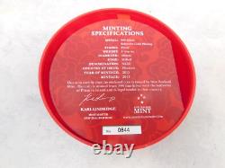 2013 New Zealand Mint 1 Oz Gold Gilded Silver Proof! Mintage Of 2,013