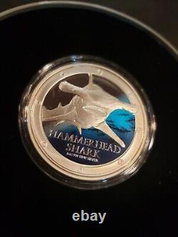 2013 New Zealand Mint Fine Silver. 999 1oz Niue Coin Hammerhead Shark Coin