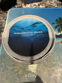 2013 New Zealand Mint Fine Silver. 999 1oz Niue Coin Hammerhead Shark Coin