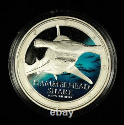2013 New Zealand Mint fine silver 99.99% 1oz silver Niue Coin Hammer Head Shark