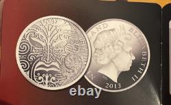 2013 New Zealand S $1 Silver Proof Koru Maori Art Original Mint Packaging Coin