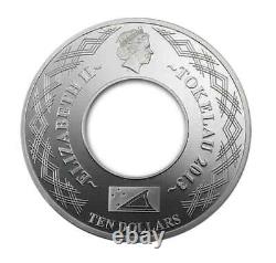 2013 Tokelau INFINITY SNAKE Lunar Year 2 Oz Silver Coin (0004/2500) COA