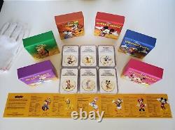 2014, 1-Oz. Silver Proof, Disney Mickey and Friends 6 Coin Set, New Zealand Mint