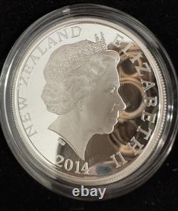 2014 New Zealand 1 oz Silver Proof Maori Art Dollar OMP Coin