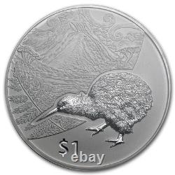 2014 New Zealand 1 oz Silver Treasures $1 Kiwi Specimen